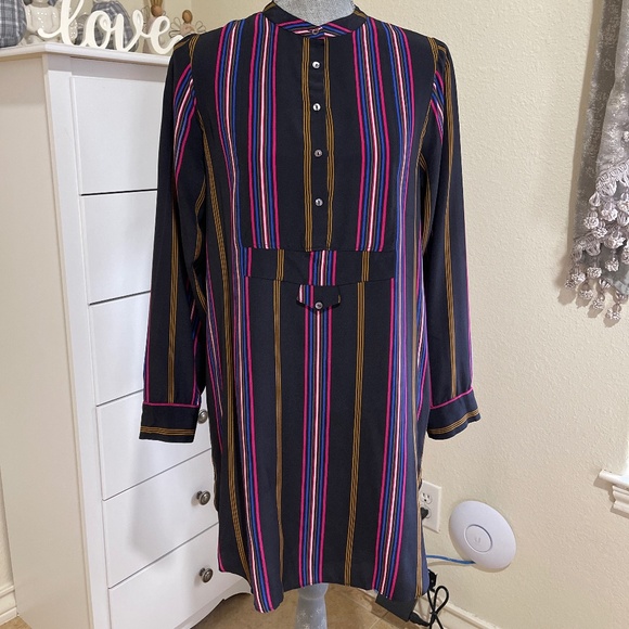 Figue Purple Striped Dress Size Small - Picture 1 of 4